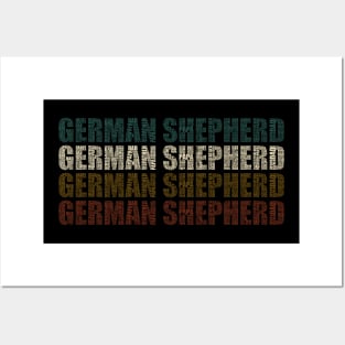 German Shepherd Dad - Funny Dog Lovers Gift For Papa Posters and Art